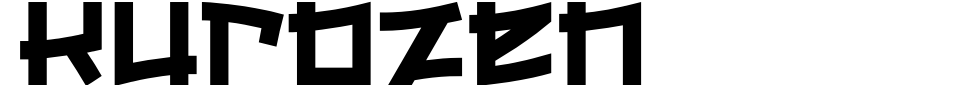 Kurozen Font Generator Preview
