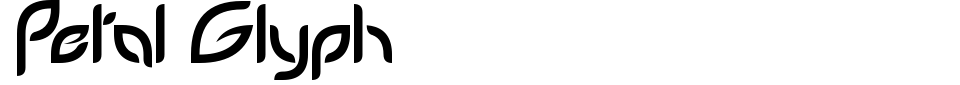 Anteprima - Font Petal Glyph