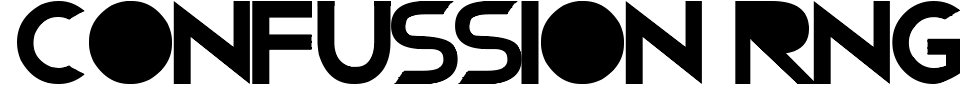 Confussion RNG Font Preview