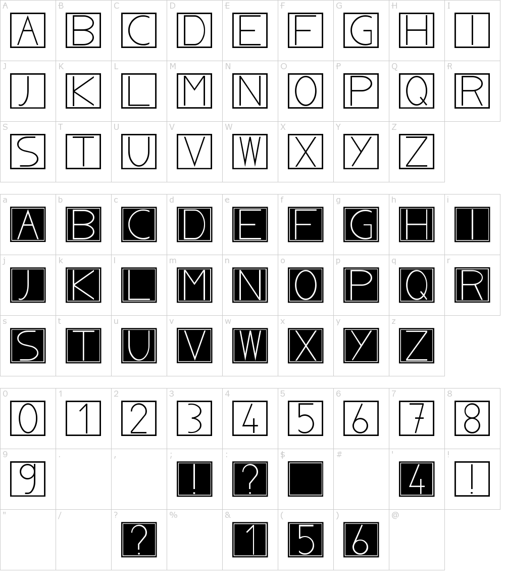 字体字符: NoblaCS