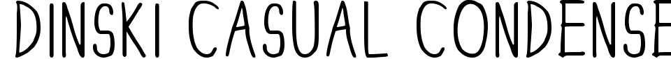 폰트 미리 보기:Dinski Casual Condensed
