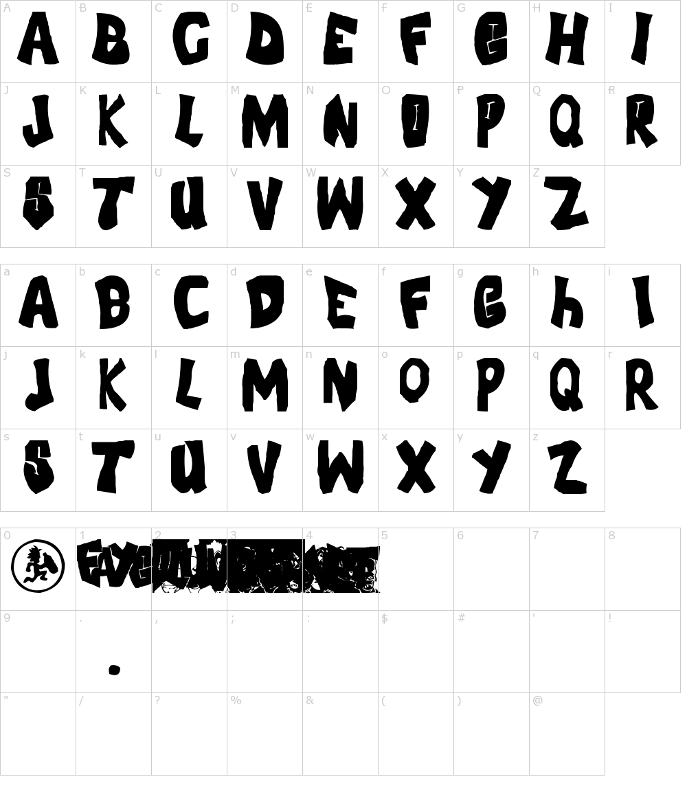 Characters: FLH-Font Font