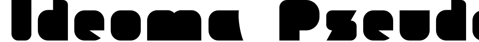 Ideoma Pseudo Font Preview