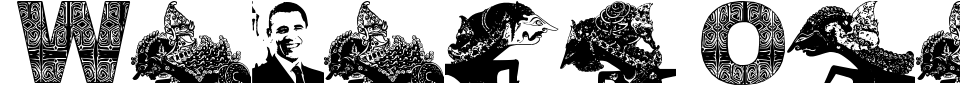 Wayang Obama Font Preview