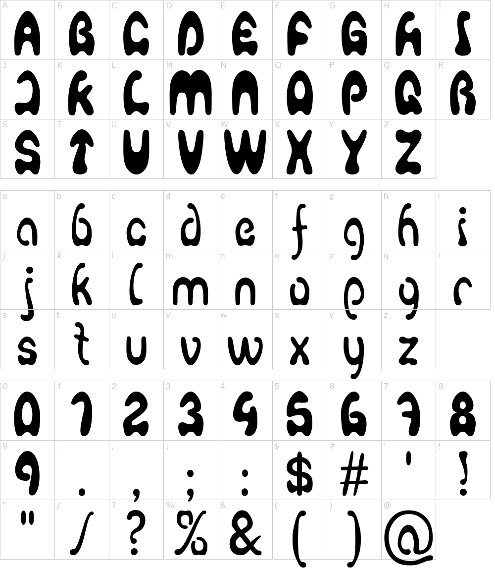 Characters: Agafont Font