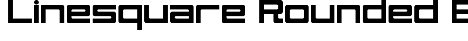 フォントプレビュー:Linesquare Rounded Extended