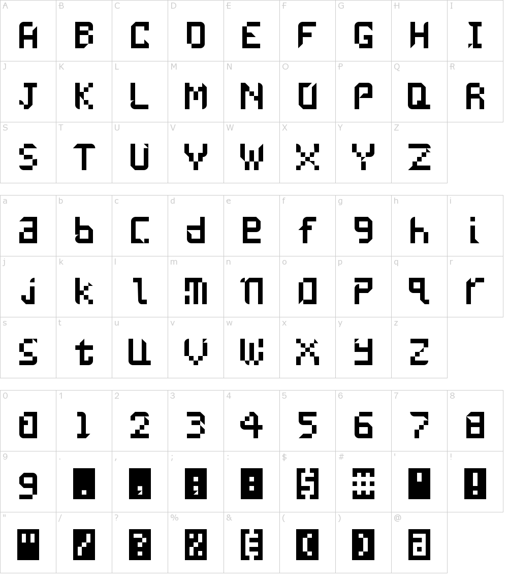フォントの文字: Undatame