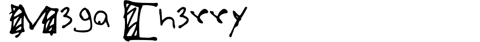 Vorschau der Schriftart - Mega Cherry