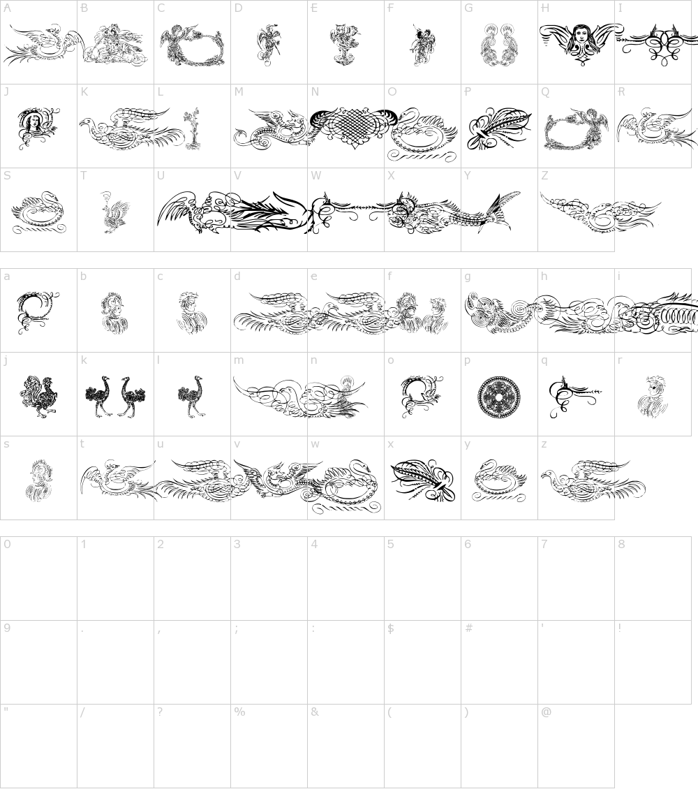 Caractères de la police d écriture - Aprendiz Caligrafico