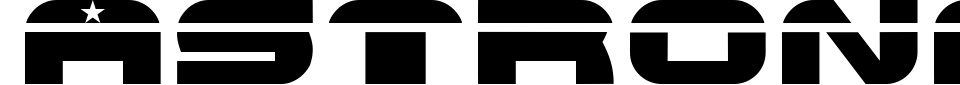 字体预览:Astroneo