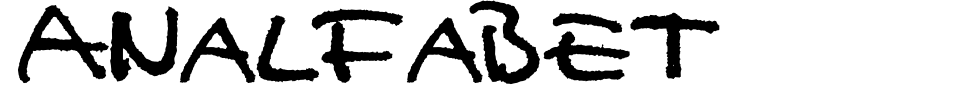 Vorschau der Schriftart - Analfabet