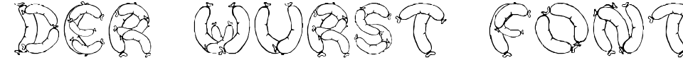 フォントプレビュー:Der Wurst Font
