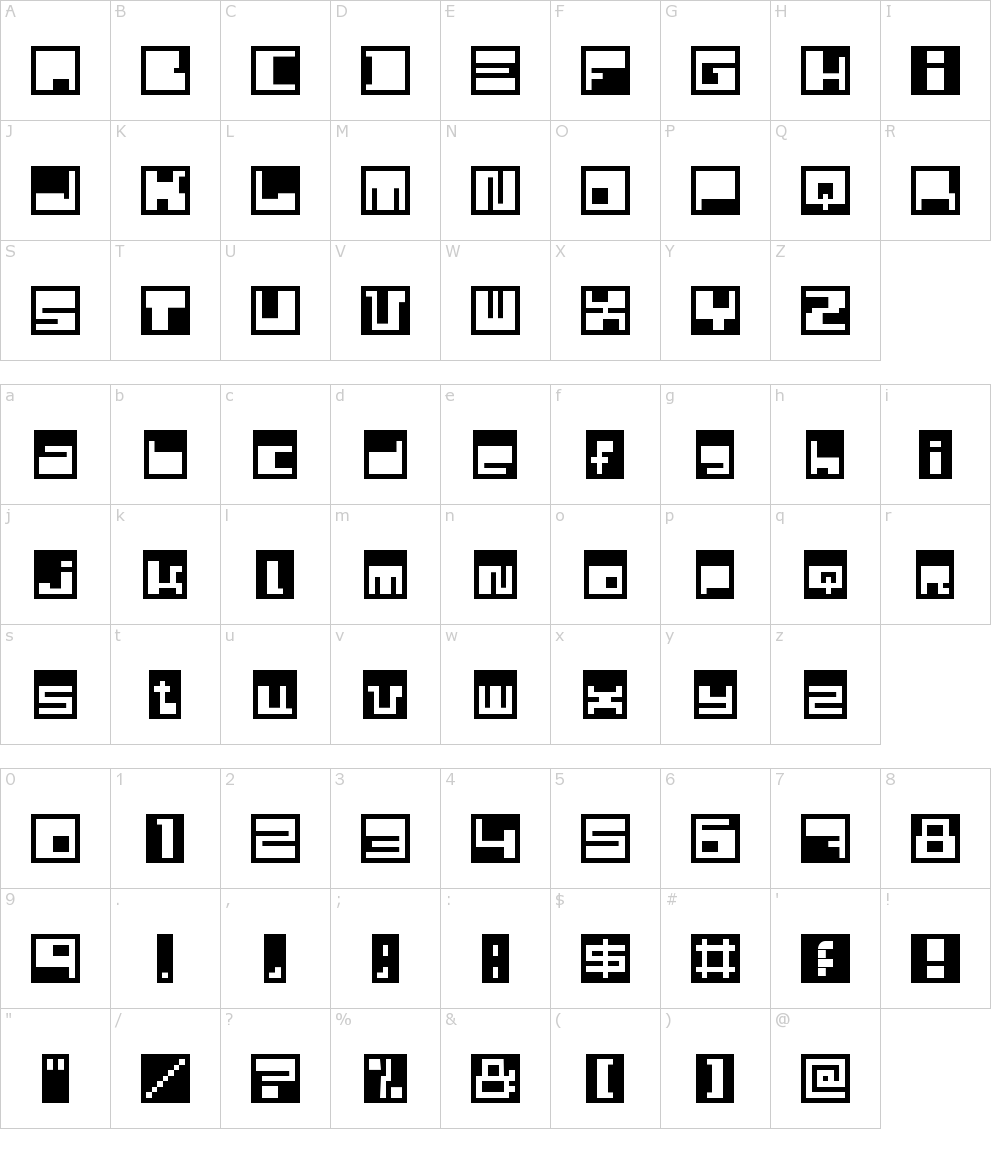 フォントの文字: Husby