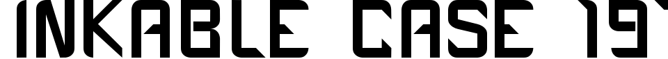 Inkable Case 1979 Font Preview