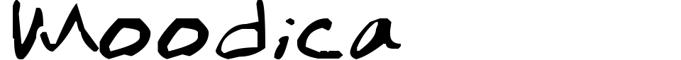 字体预览:Moodica