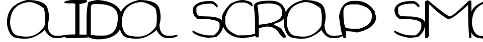 Aida Scrap Small Size Font Preview