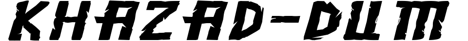 Khazad-Dum Font Preview