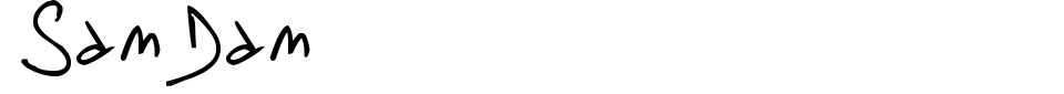 Vorschau der Schriftart - SamDam