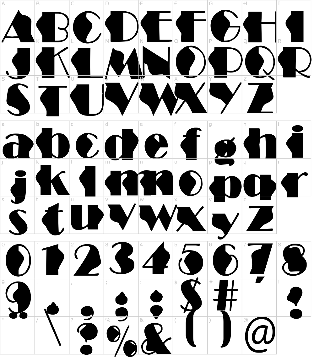 字体字符: Structure Wave