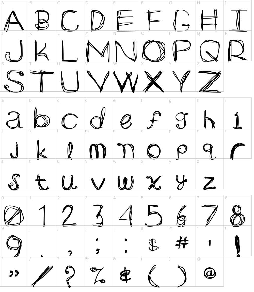 フォントの文字: ARG219am
