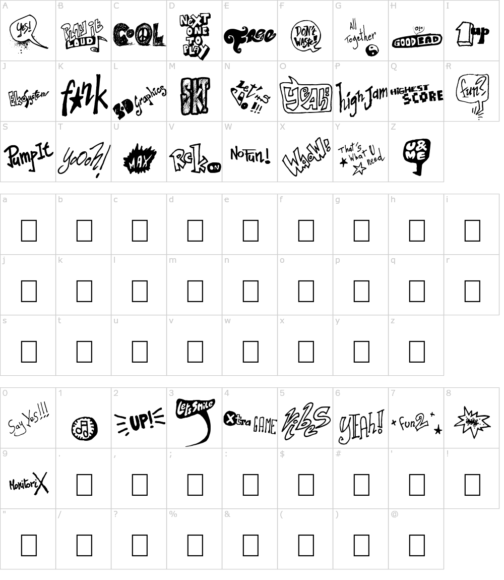 フォントの文字: Talk of the wall