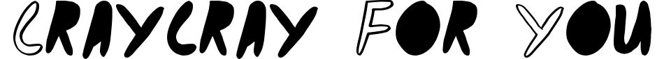 字体预览:Craycray For You