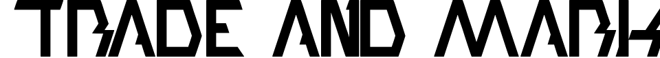 Trade And Mark Font Preview