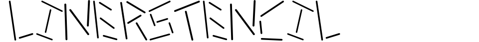 Linerstencil Font Preview