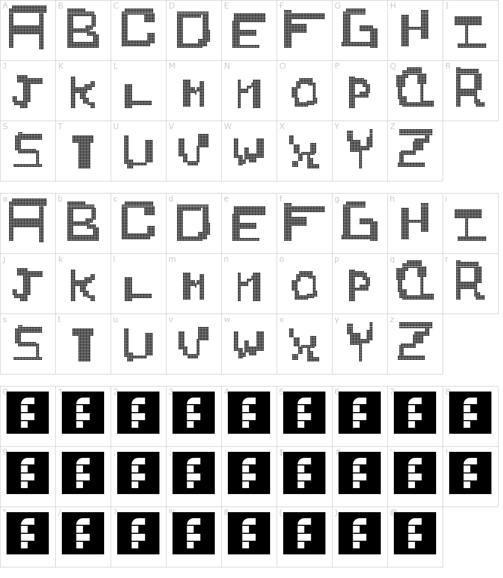 フォントの文字: Idkidk
