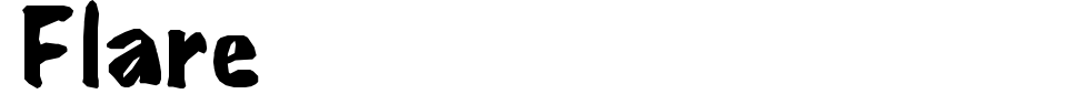 字体预览:@ Flare
