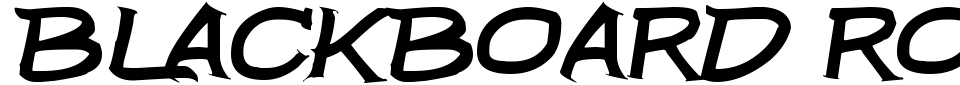 Vorschau der Schriftart - Blackboard Rovers