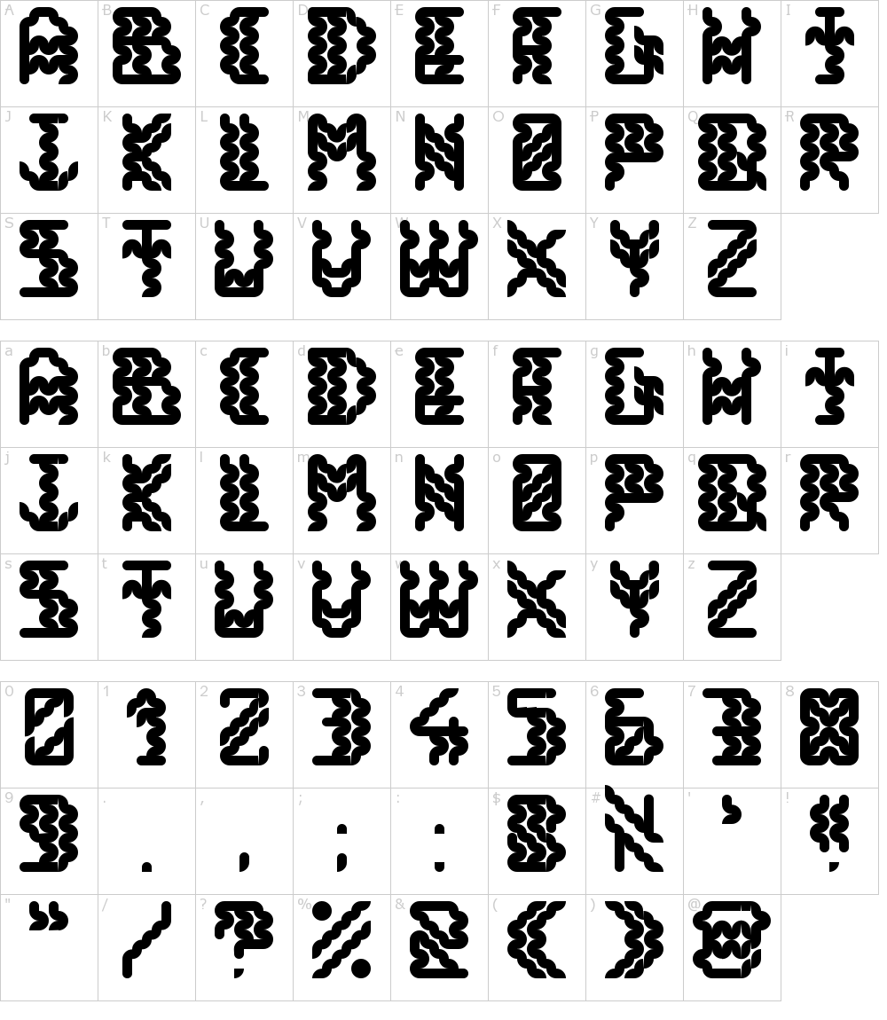 字体字符: Alisios
