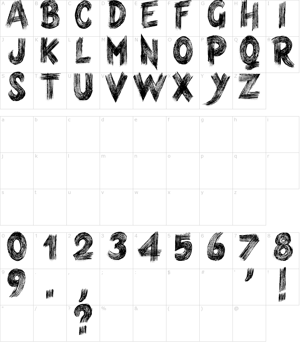 Characters: Armagedon Font