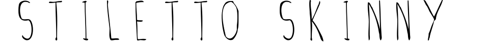 Stiletto Skinny Font Preview