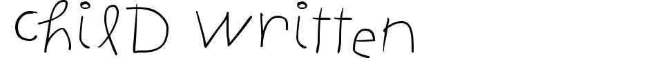 Vorschau der Schriftart - Child Written