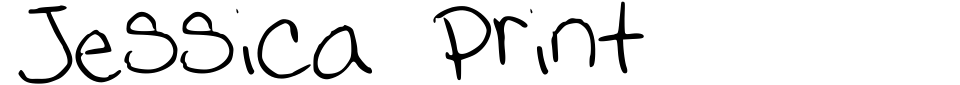 Vorschau der Schriftart - Jessica Print
