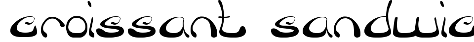 Visualização - Fonte Croissant Sandwich