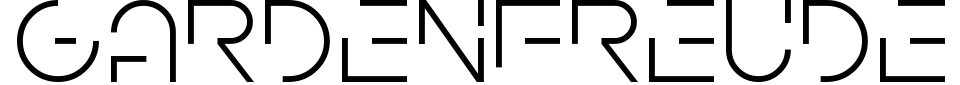 Vorschau der Schriftart - Gardenfreude
