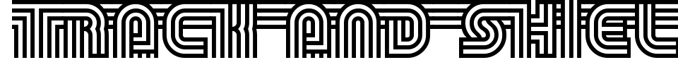Track and Shield Font Preview