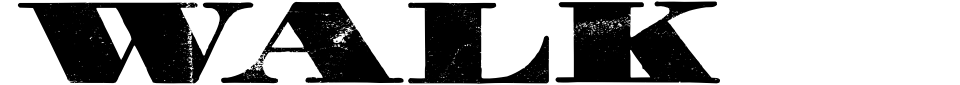 字体预览:Walk