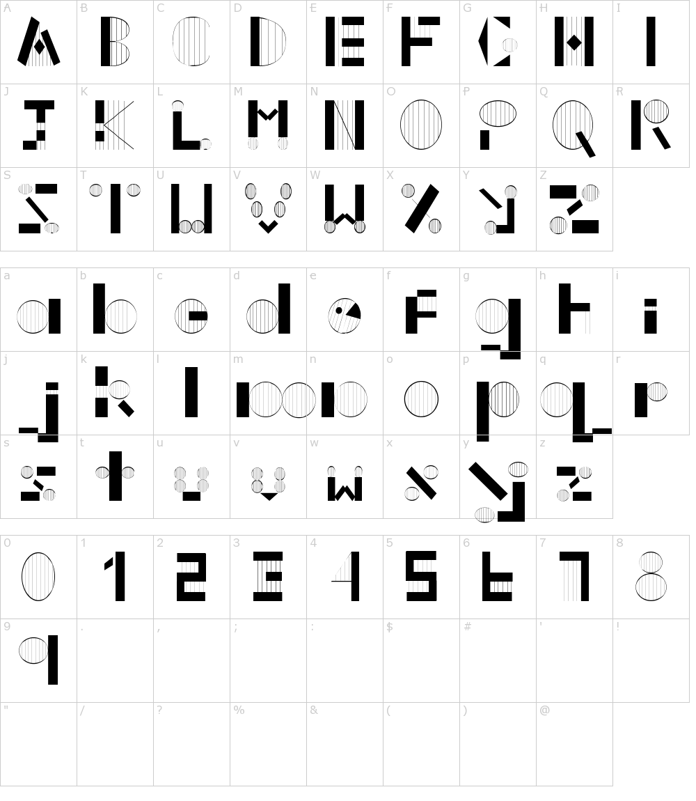フォントの文字: Sophie Hall Baudern