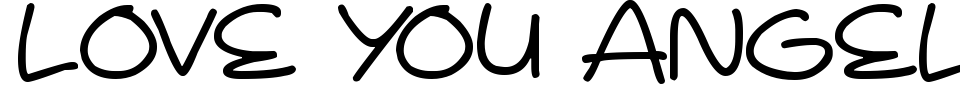 Love You Angel Font Preview
