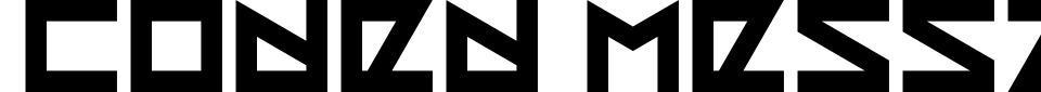 Coded Message Font Generator Preview