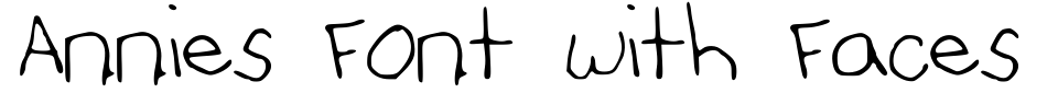 Vorschau der Schriftart - Annies Font with Faces