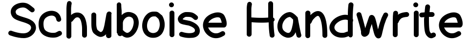 Vorschau der Schriftart - Schuboise Handwrite