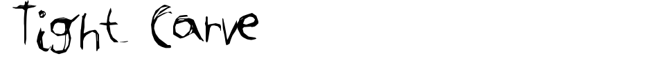 字体预览:Tight Carve