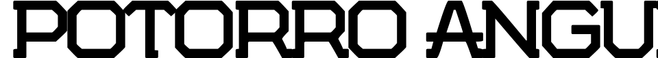 Potorro Angular Font Preview