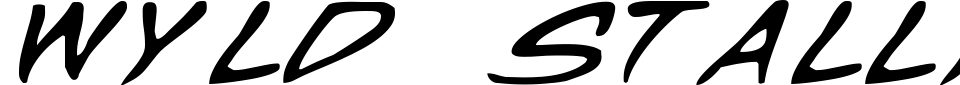 字体预览:Wyld Stallyns