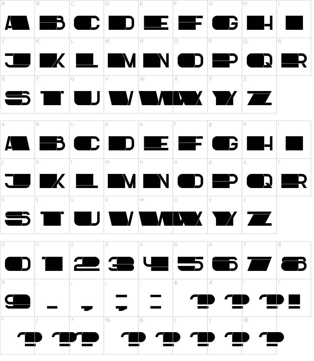 フォントの文字: Latest
