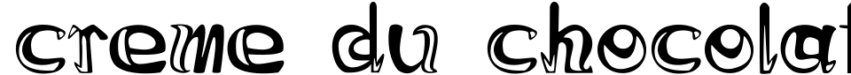 Creme du Chocolat Font Preview